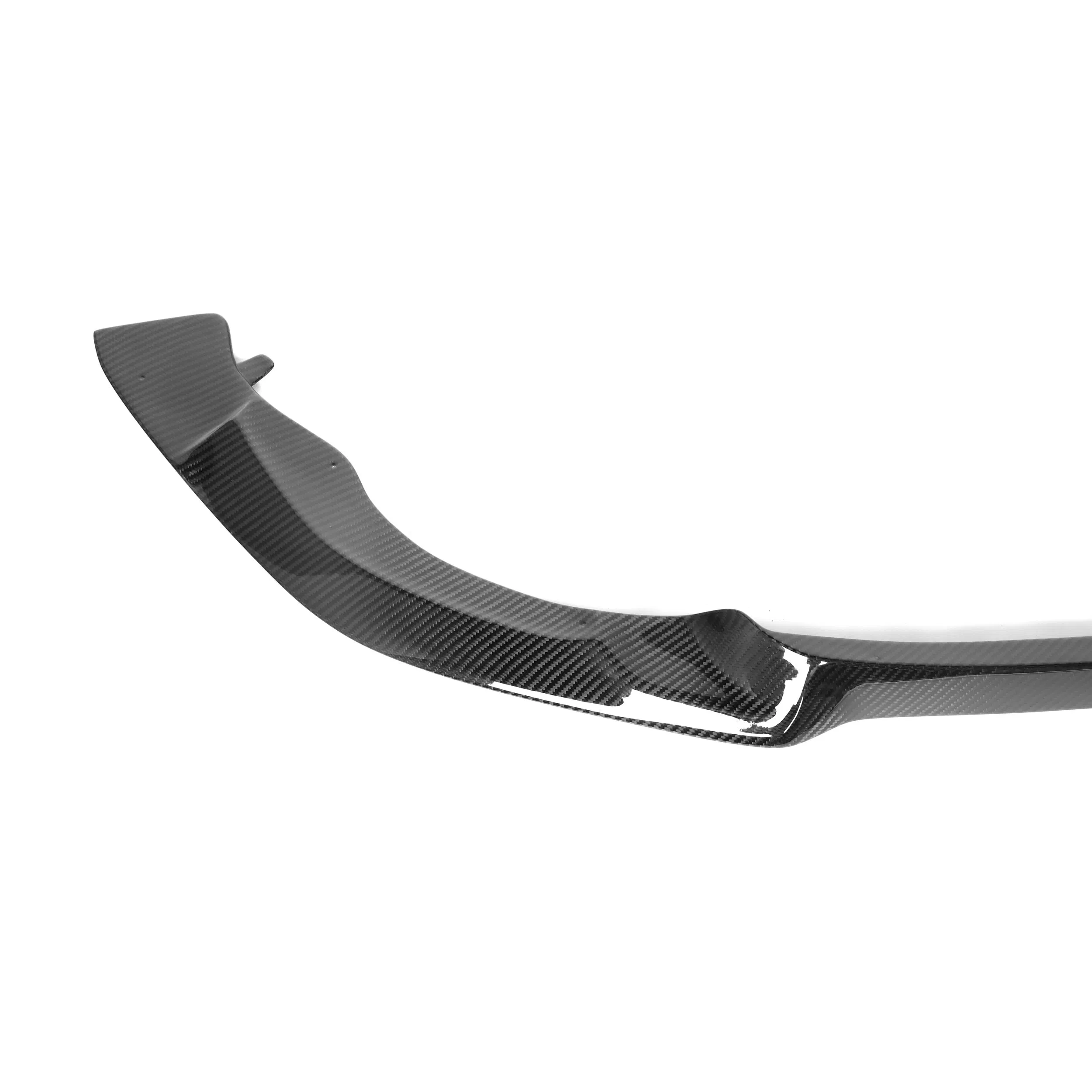 para BMW F80 M3 F82 M4 2014-2018 Ajuste de Carro Estilo Modificação Acessórios Exteriores Fibra de Carbono Seco Estilo CS Lábio do Para-choque Frontal