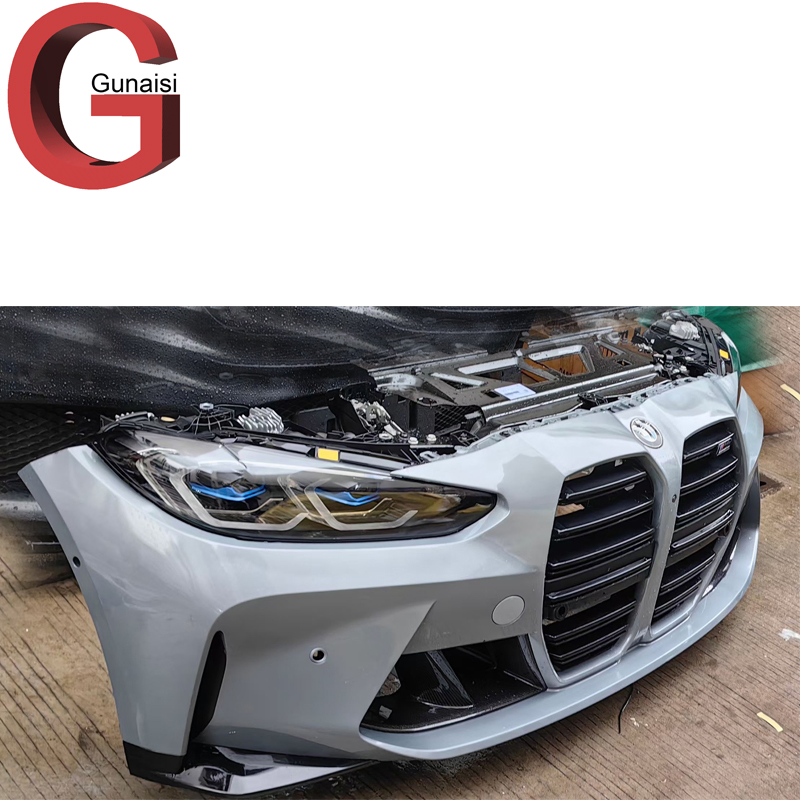 Preço de Atacado de Peças Usadas de Carros para BMW 4 Série Novo Modelo M4 G82 com Grade Farol Lâmpada de Neblina Tanque de Água de Plástico Estrutura Condensador Feixe Para-choque Dianteiro