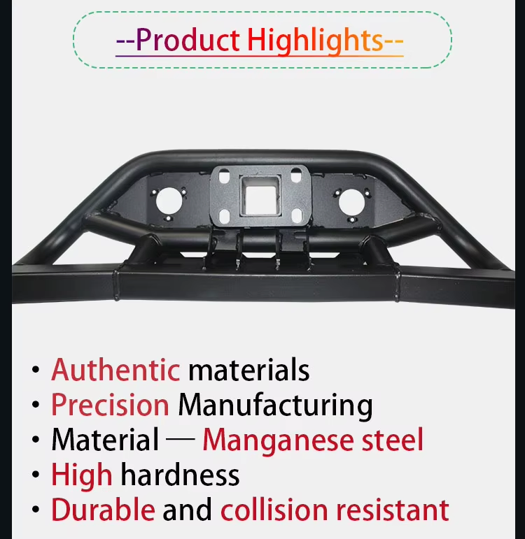 Peças de Veículo Off-Road Bumper Traseiro de Aço para Toyota Land Cruiser LC150