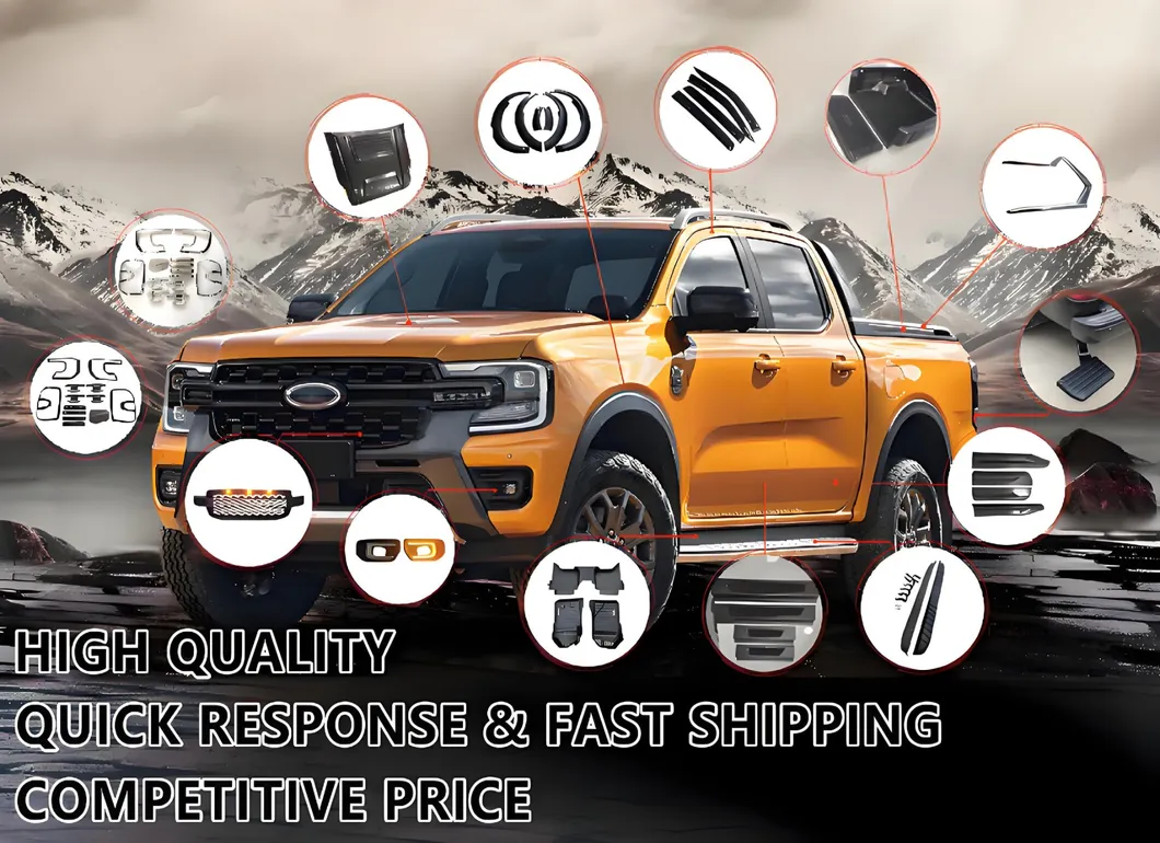 Parachoque Frontal para Bt50 2022-2024 Offroad 4X4 Peças de Carroceria de Caminhonete Acessórios Parachoque Protetor Kit de Carro Acessórios de Peças Auto