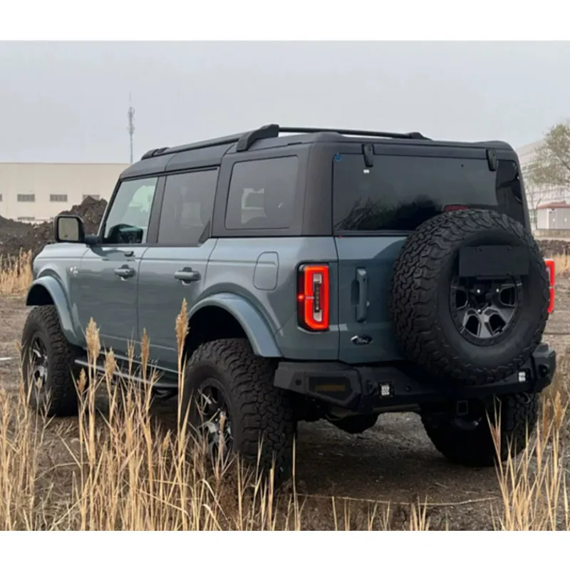 Bumper traseiro de ferro premium para Ford Bronco, peças de carro off-road, upgrade de autopartes, aço personalizado