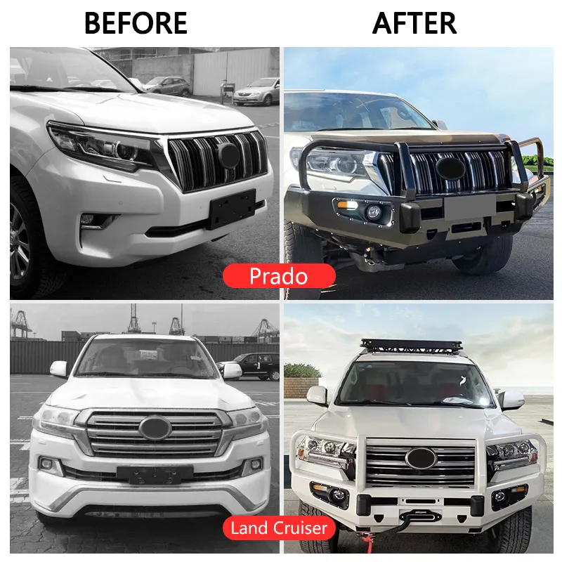 Guarda-choques frontal de aço para caminhonete Toyota Land Cruiser - Vista 4