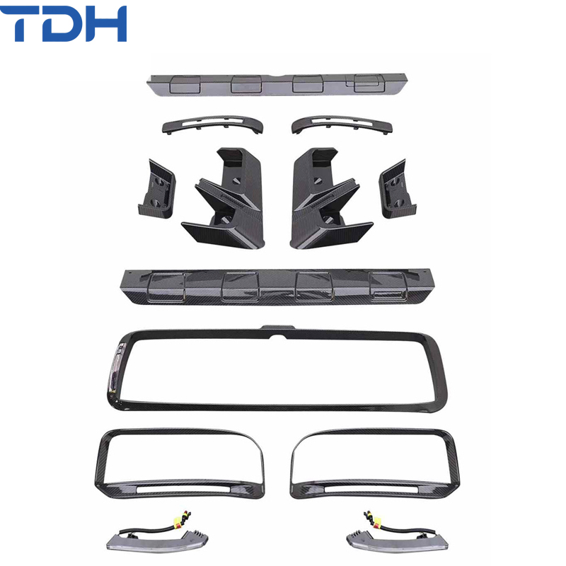 Spoiler de Teto de Fibra de Carbono para Para-choque de Carro da Mercedes Benz G-Class W463 Facelift para W464 Brabus G800 G900 Kit de Carroceria