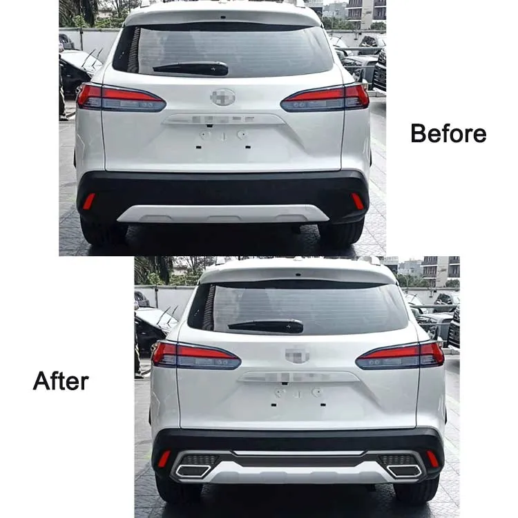 Acessórios de Carro Novos Kit de Carro de Plástico ABS para Para-choque Dianteiro e Traseiro para Toyota Corolla Cross 2020 2021
