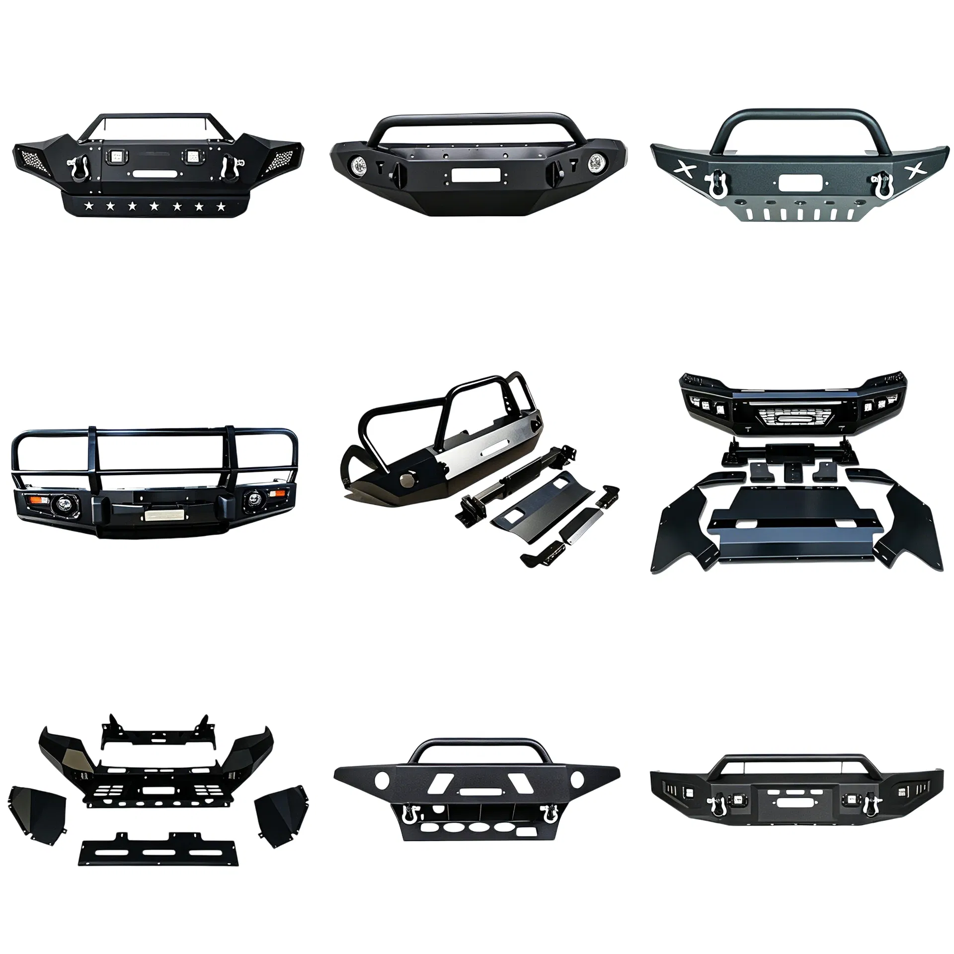 Novo 4X4 Parachoque Frontal de Aço para Toyota Hilux Land Cruiser Carros Offroad