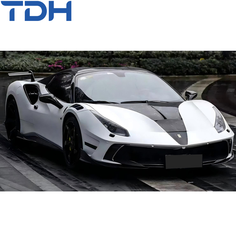 Para-choque de Carbono de Alta Qualidade para Ferrari 488 Facelift para Para-choque Frontal Mansory Para-choque Traseiro com Peças de Carro em Carbono