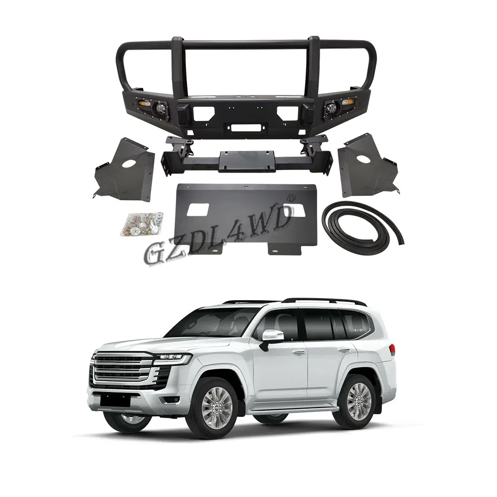 com Tanque de Combustível e Suporte para Roda Reserva Barra do Para-choque Traseiro para Land Cruiser Série 300 SUV 2021+
