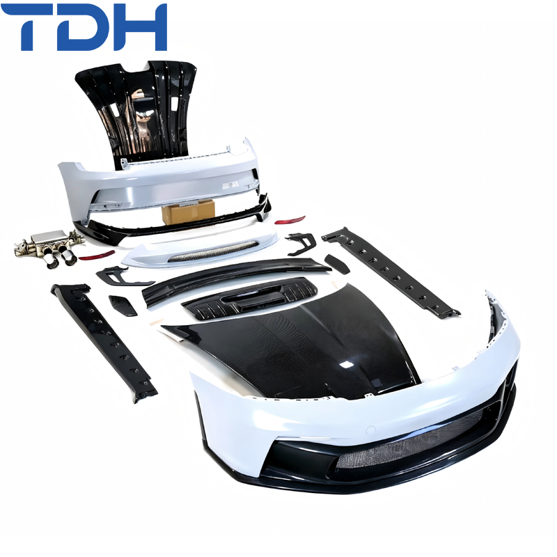 Preço de Fábrica para Para-choque de Carro 2019+Porsche Carrera 911 992 Facelift para Gt3 Para-choque Dianteiro e Traseiro com Capô de Fibra de Carbono Seco