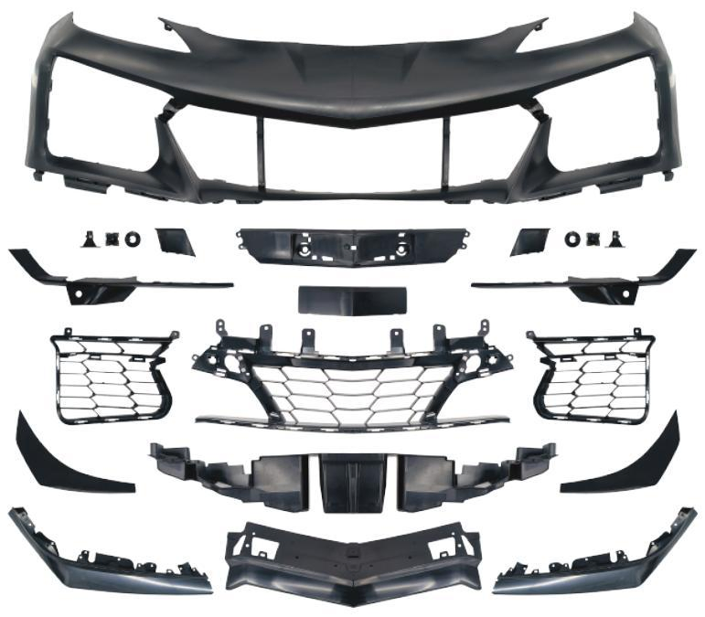 Peças de Automóveis Para-choques Dianteiro de Plástico PP para Chevrolet Corvette C8 Alterações Z06
