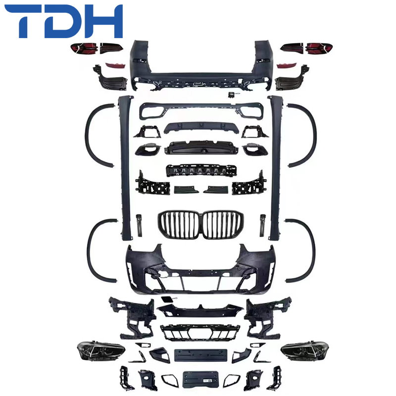 Para-choque de Carro de Alta Qualidade para 2019-2022 BMW X5 G05 Facelift para 2023+ Para-choque Frontal M-Tech e Para-choque Traseiro com Farol e Lanterna Traseira