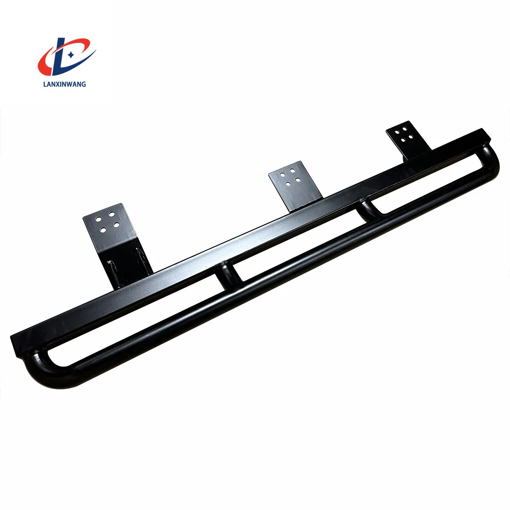 Suporte de Metal para Bumper Lateral com Barra de Rolagem Traseira Personalizada, Pintura em Pó Preta