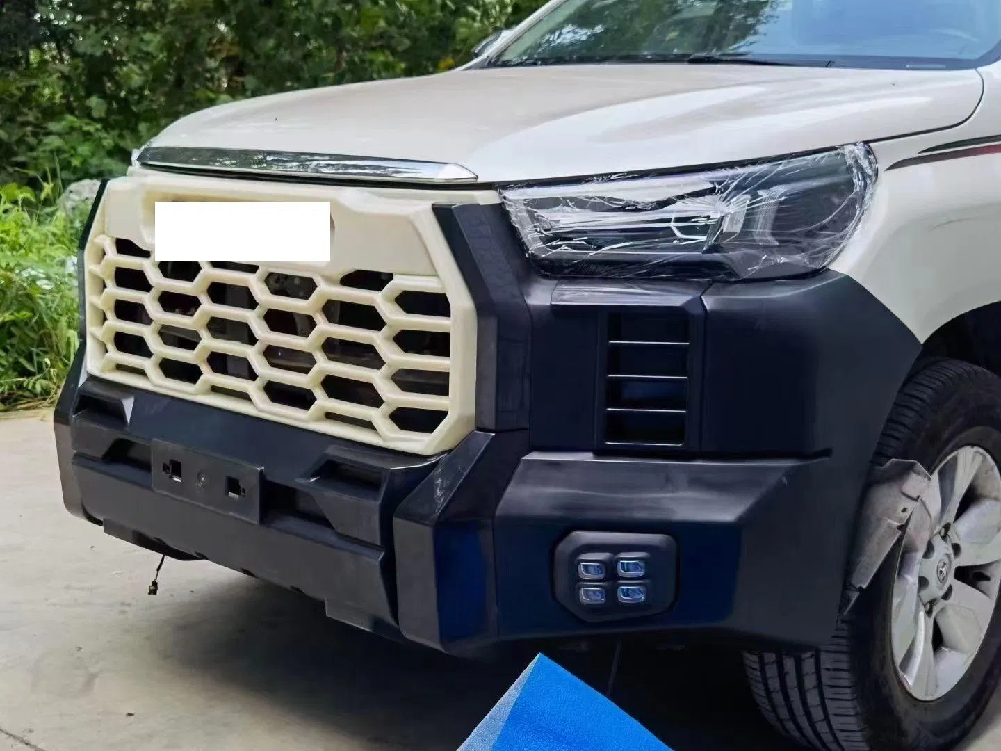 Bumper de Bodykit de Boa Qualidade para Caminhonetes Hilux Revo Rocco 16-20 Upgrade para Toyota Tundra 2021