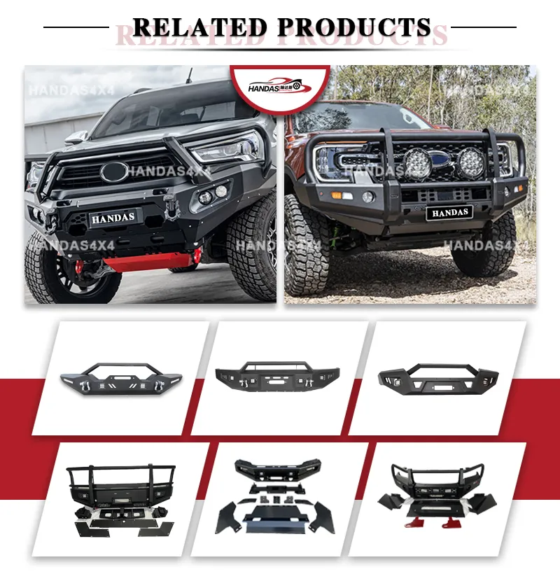 Acessórios Offroad Parachoque Frontal de Aço para Hilux Kit de Carro 4 Barreira de Bull para Hilux Revo Rocco