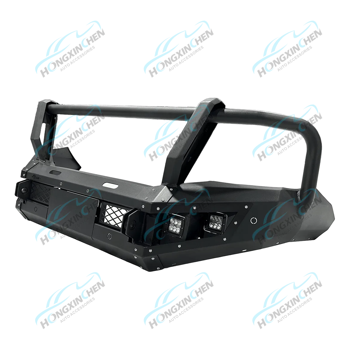 Fabricação Personalizada 4X4 Acessórios Offroad para Toyota Fortuner Np300 Parachoque Frontal Bull Bar Compatível F150 Carro Exterior Bronco Auto