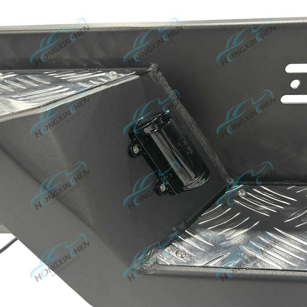 Para-choque Traseiro Pesado com Luzes LED e Engate para Reboque de Caminhonete