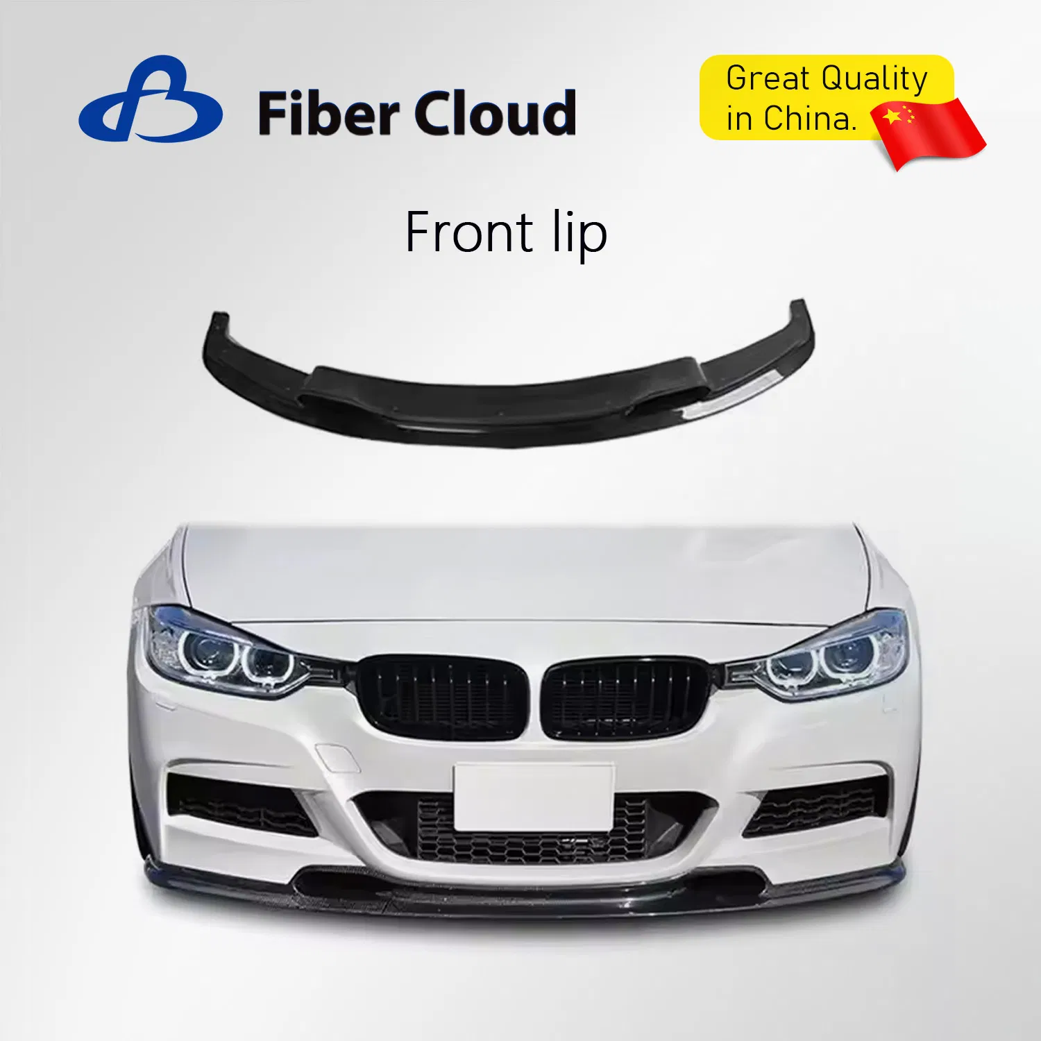 Acessórios de Kit de Carro em Fibra de Carbono Estilo Esportivo Para Para-choque Dianteiro e Traseiro em Fibra de Vidro