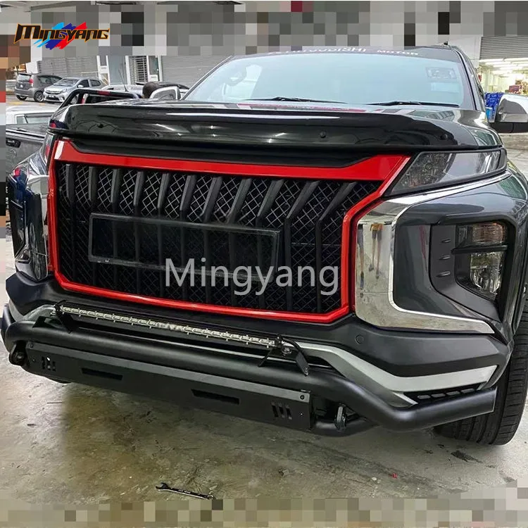 Bumper Frontal de Aço para Carro Acessórios para Pickup Triton L200 2019 Peças de Auto 4X4