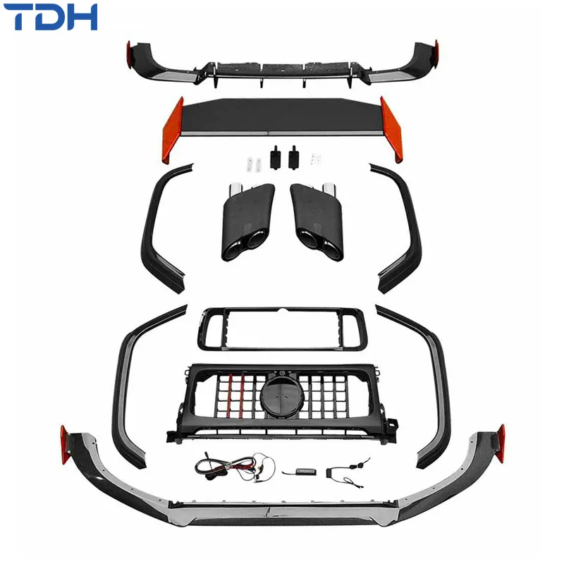Spoiler de Teto de Fibra de Carbono para Para-choque de Carro da Mercedes Benz G-Class W463 Facelift para W464 Brabus G800 G900 Kit de Carroceria