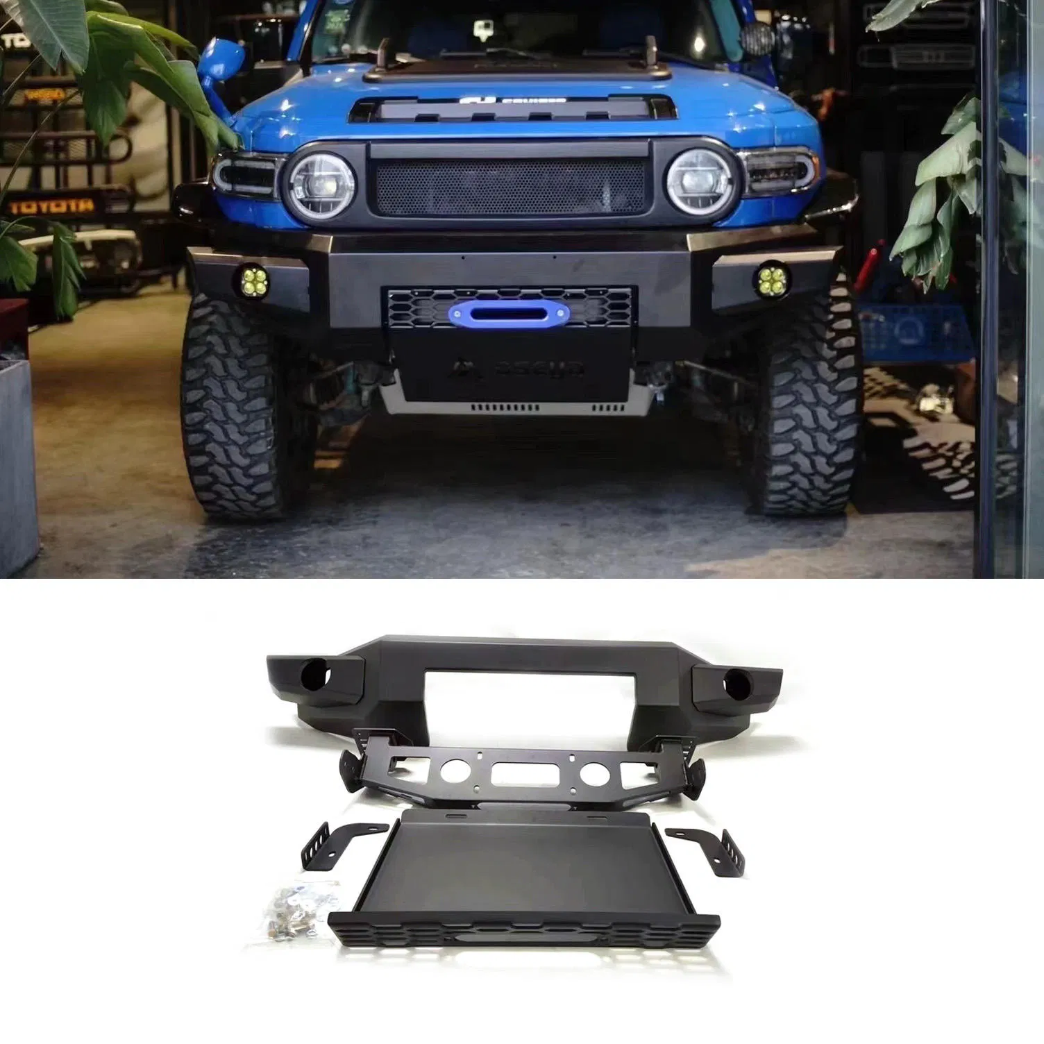 4X4 Parachoque Frontal de Aço para Caminhão de Peças Automotivas para Toyota Fj Cruiser