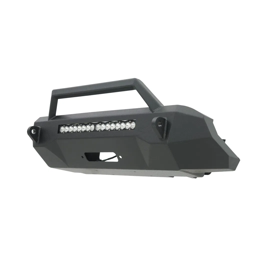 Bumper Frontal de Caminhão com Guincho de Aço LED para 16-24 Toyota Tacoma