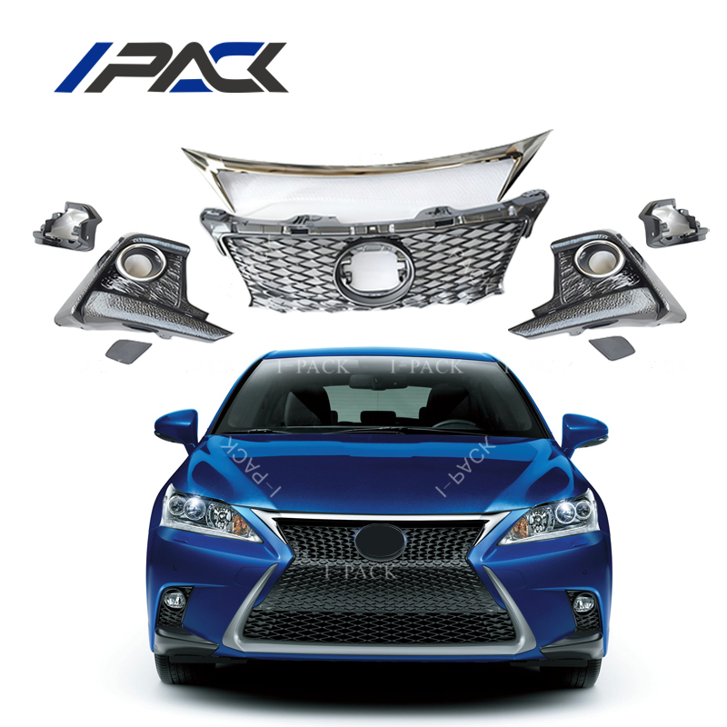 Kit de Carro de Peças de Reposição I-Pack Auto para Para-choque Frontal e Para-choque Traseiro para Lexus CT200 CT200h 2011-2017 Atualizar para 2020
