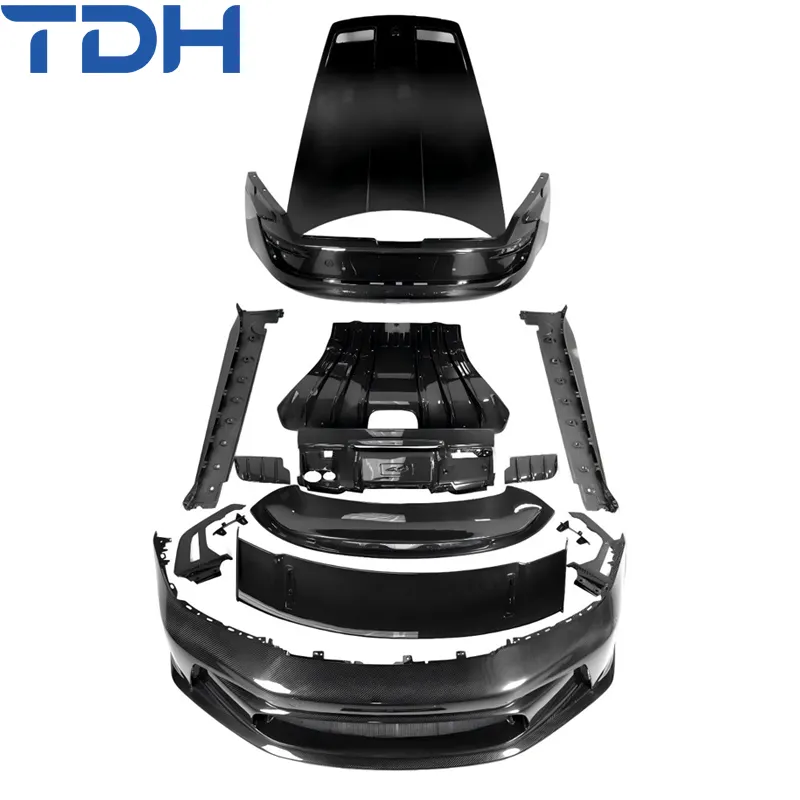 Acessórios para Carros Bumper de Fibra de Carbono para 2019+Porsche Carrera 911 992 Facelift para Gt3 Bumper Dianteiro e Traseiro com Peças de Carro em Fibra de Carbono Secas