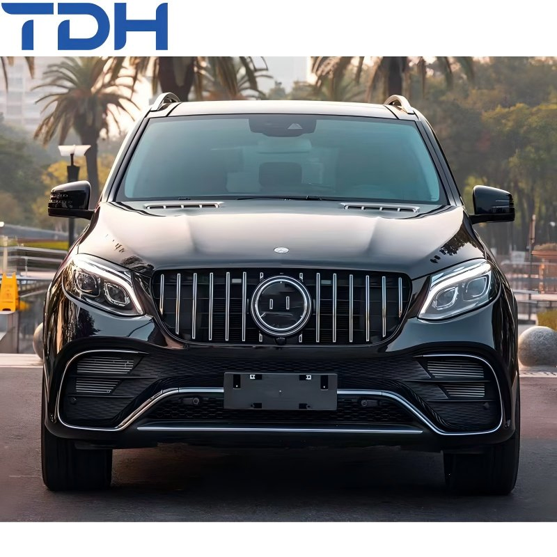 Para-choque Modificado para 2012-2015 Mercedes Benz Ml W166 Facelift para Gle63 Para-choque Dianteiro Para-choque Traseiro com Capô de Alumínio