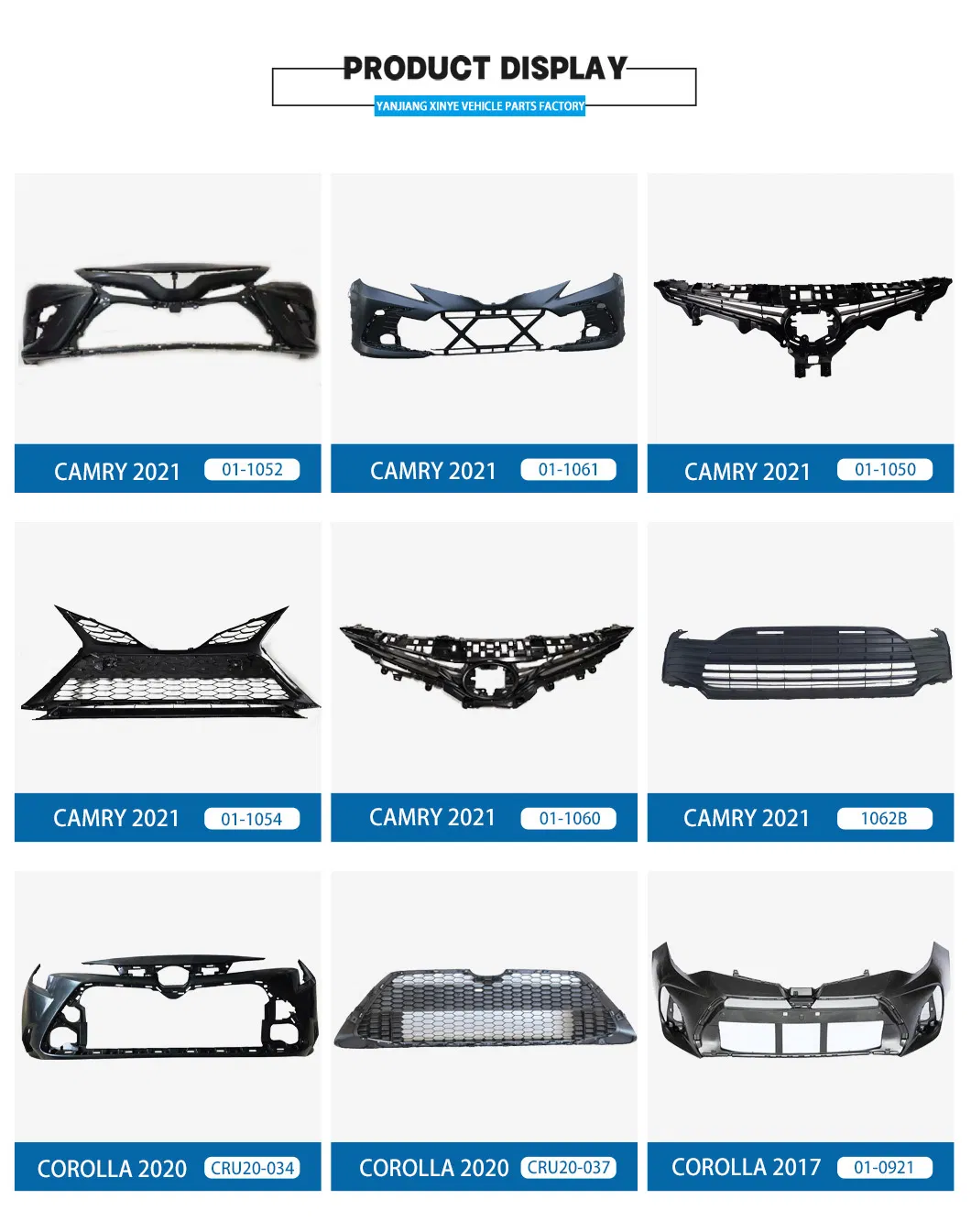 Substituição de Peças de Reposição para Carros Off-Road Estilo Esportivo Toyota Corolla 2020 EUA Se/Xse Para-choque Dianteiro