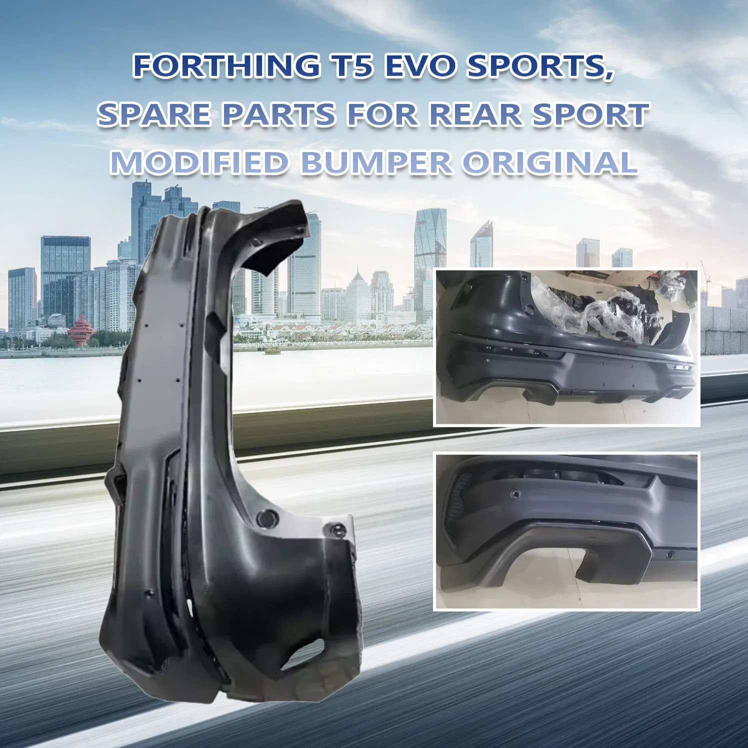 T5 Componentes Originais Evo Sports para Para-choque Traseiro Dinâmico Original de Fábrica