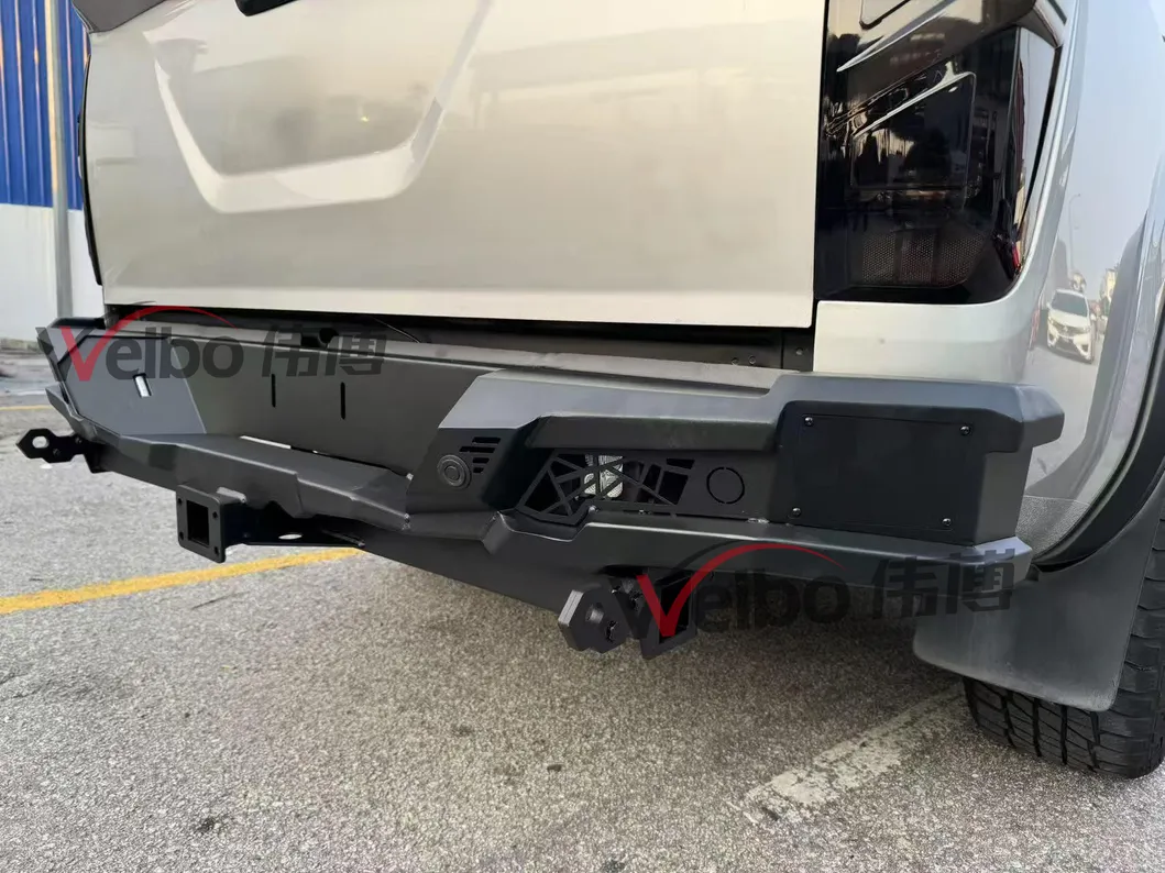 Parachoque Traseiro Armando Heavy Duty Q235A Aço Carbono para Caminhonete Hilux
