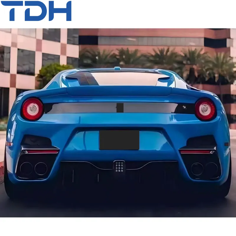 Para-choque de Carbono de Alta Qualidade para Ferrari F12 Modificado para Estilo Tdf Para-choque Rar com Peças de Carro em Fibra de Carbono