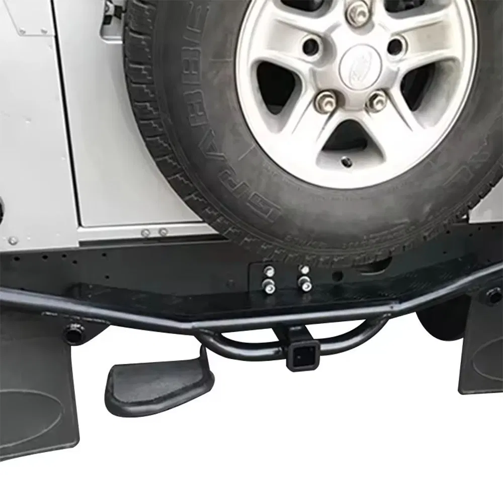 Bumper traseiro de aço para Land Rover Defender, peça automotiva, carro off-road 4X4 fabricação personalizada