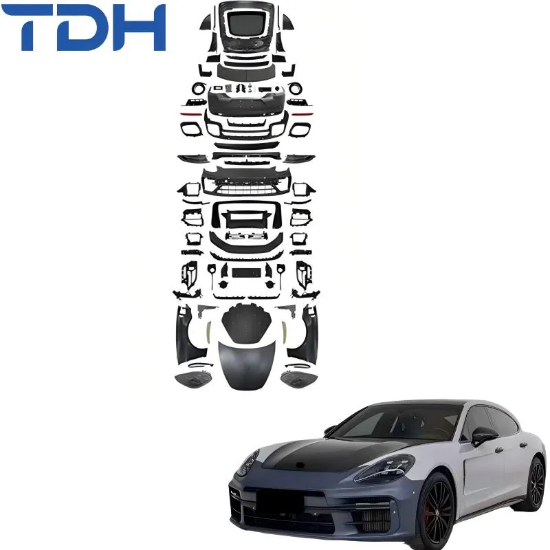 Acessórios de Carro Para 2010-2016 Porsche Panamera 970 Facelift para 2025 976 Kit de Carroceria com Capô de Alumínio