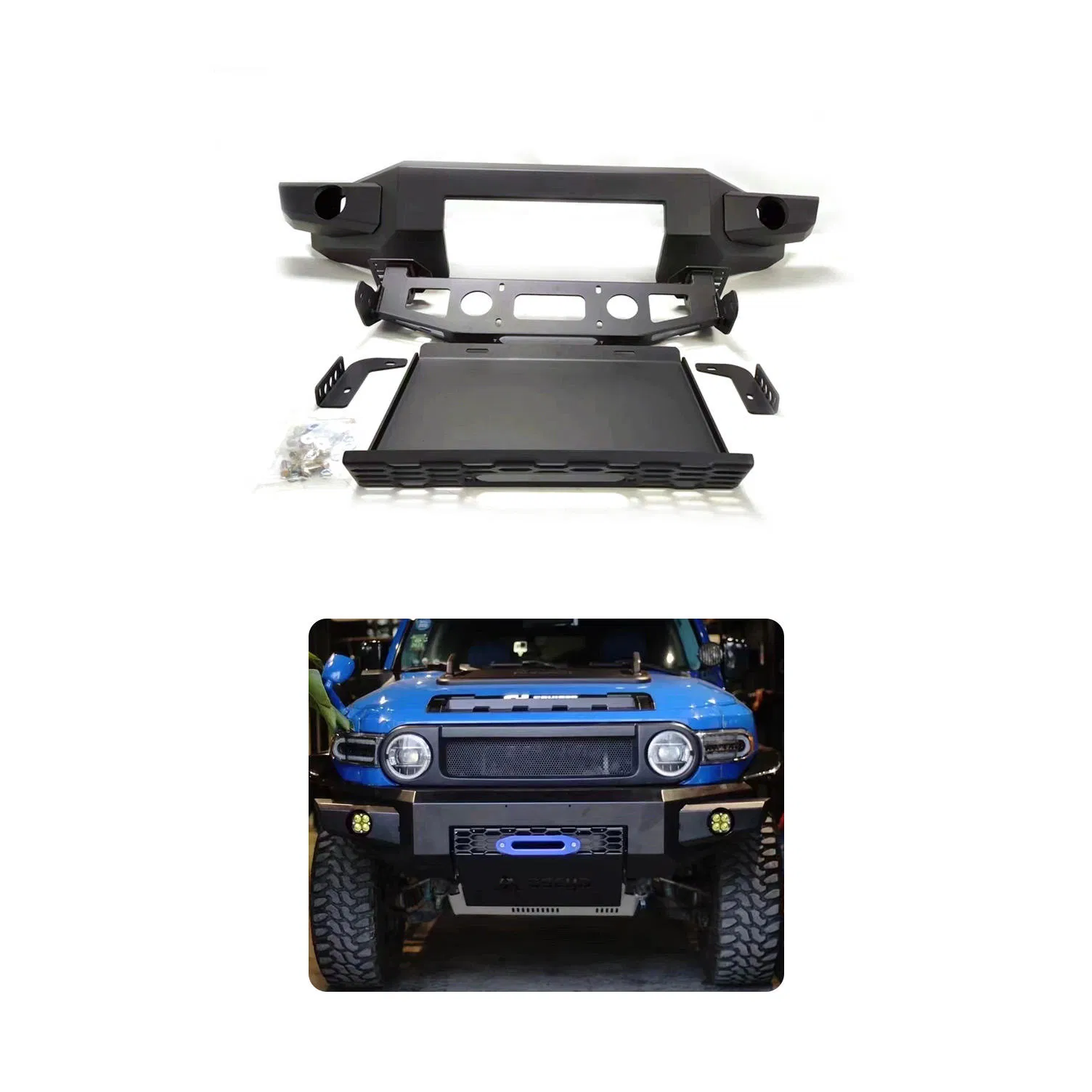 4X4 Parachoque Frontal de Aço para Caminhão de Peças Automotivas para Toyota Fj Cruiser