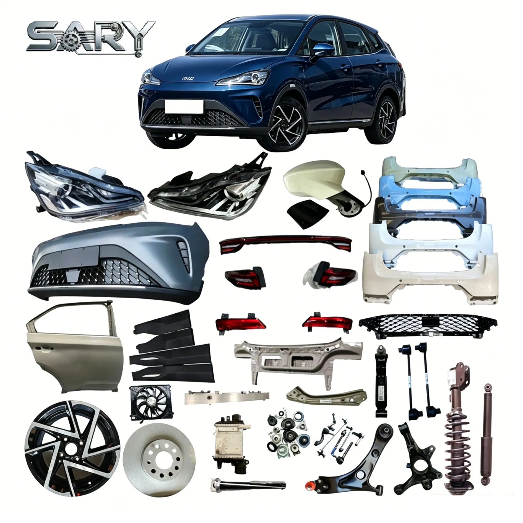 Acessórios Originais do Carro Neta U/Neta V/Neta X/Neta Aya/Neta S/Neta L Suporte de Montagem do Para-choque Traseiro da Porta Traseira Esquerda Peças de Reposição para Carro