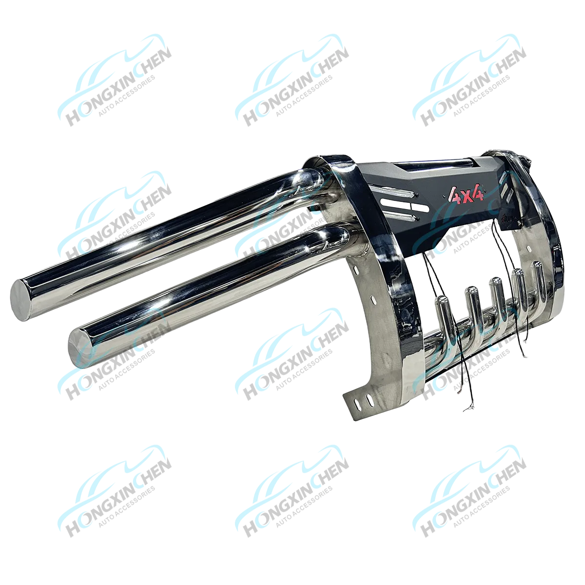 Barra Frontal Iluminada de Aço Inoxidável de Alta Qualidade Vendas Diretas de Fábrica para Veículo Hilux Para-choque Premium Pajero Np300