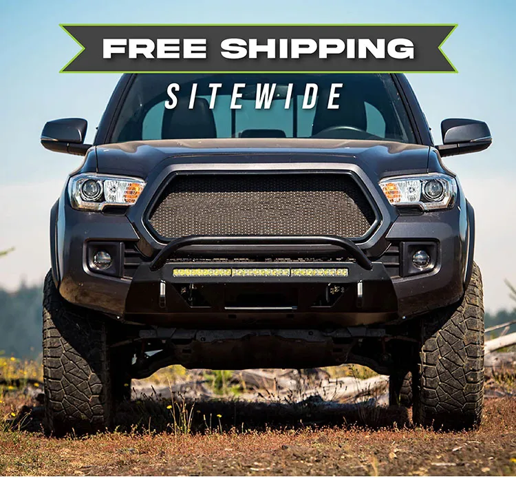 4X4 peças de veículo off-road para para-choque dianteiro curto de aço para Toyota Tacoma 2016-2023