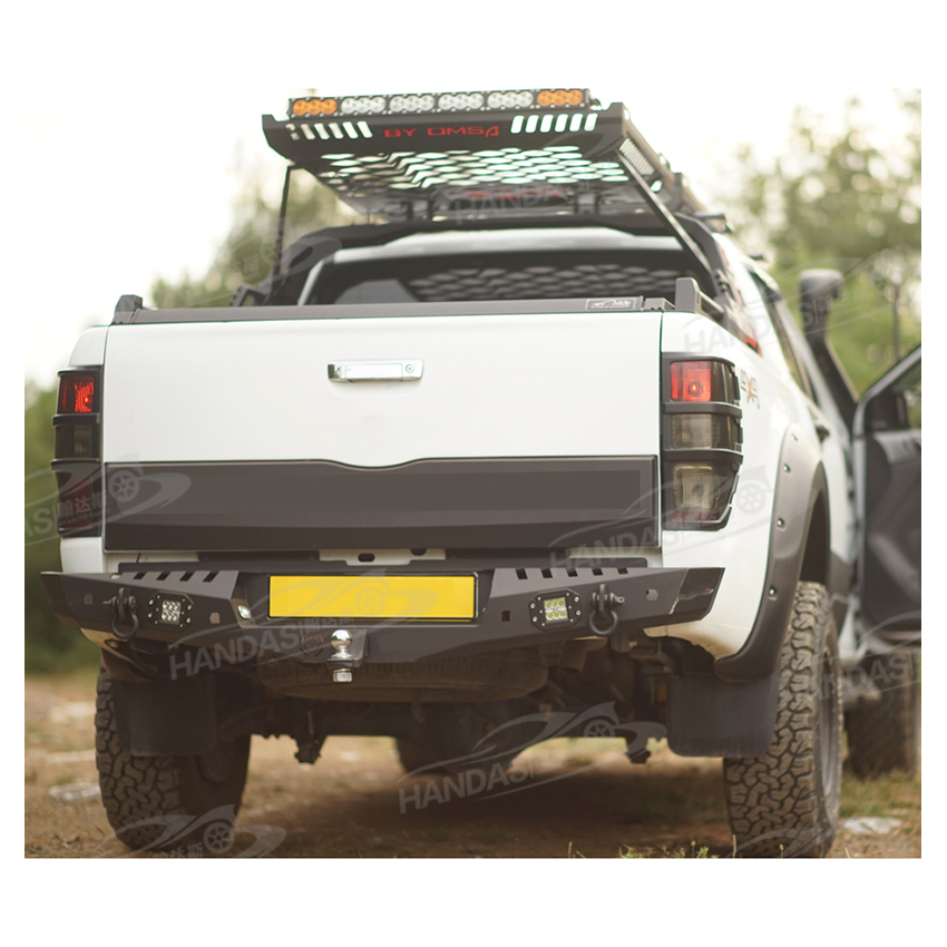 Bumper Traseiro de Aço Universal para Caminhonetes, Protetor de Barra Bull para o Bumper Traseiro do Hilux Revo Dmax Tacoma
