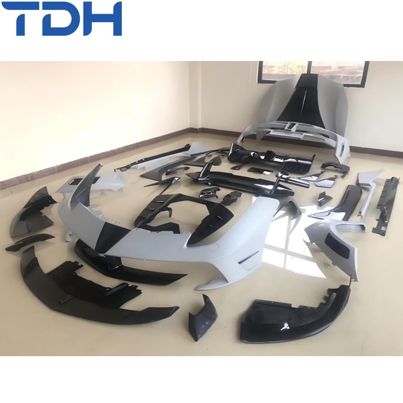 Para-choque de Carbono de Alta Qualidade para Ferrari 488 Facelift para Para-choque Frontal Mansory Para-choque Traseiro com Peças de Carro em Carbono