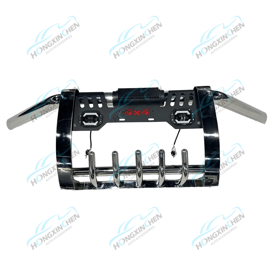 Para-choque Frontal de Aço Inoxidável de Alta Resistência para 4X4 Veículos Offroad