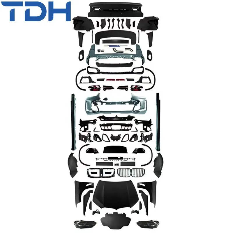 Bumper de carro mais popular para 2006-2013 BMW X5 E70 Facelift para 2024 G05 Lci M-Tech Bumper dianteiro Bumper traseiro com capô de alumínio