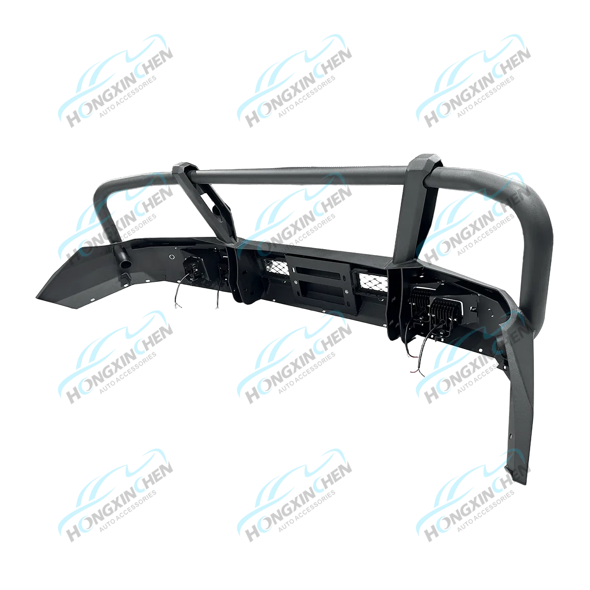 Fabricação Personalizada 4X4 Acessórios Offroad para Toyota Fortuner Np300 Parachoque Frontal Bull Bar Compatível F150 Carro Exterior Bronco Auto