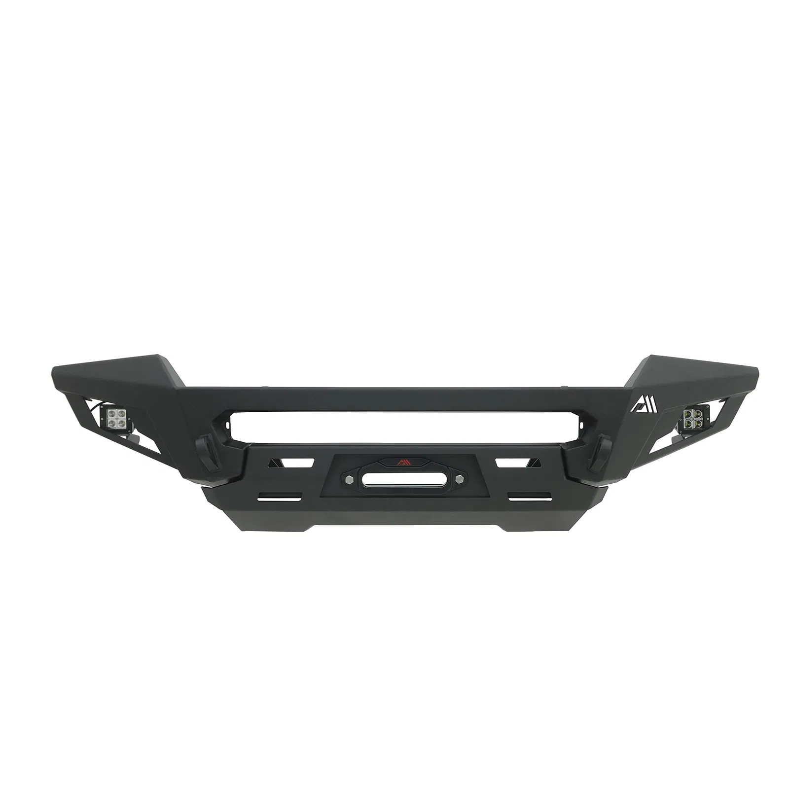 Bumper Frontal de Caminhão com Guincho de Aço LED para 16-24 Toyota Tacoma