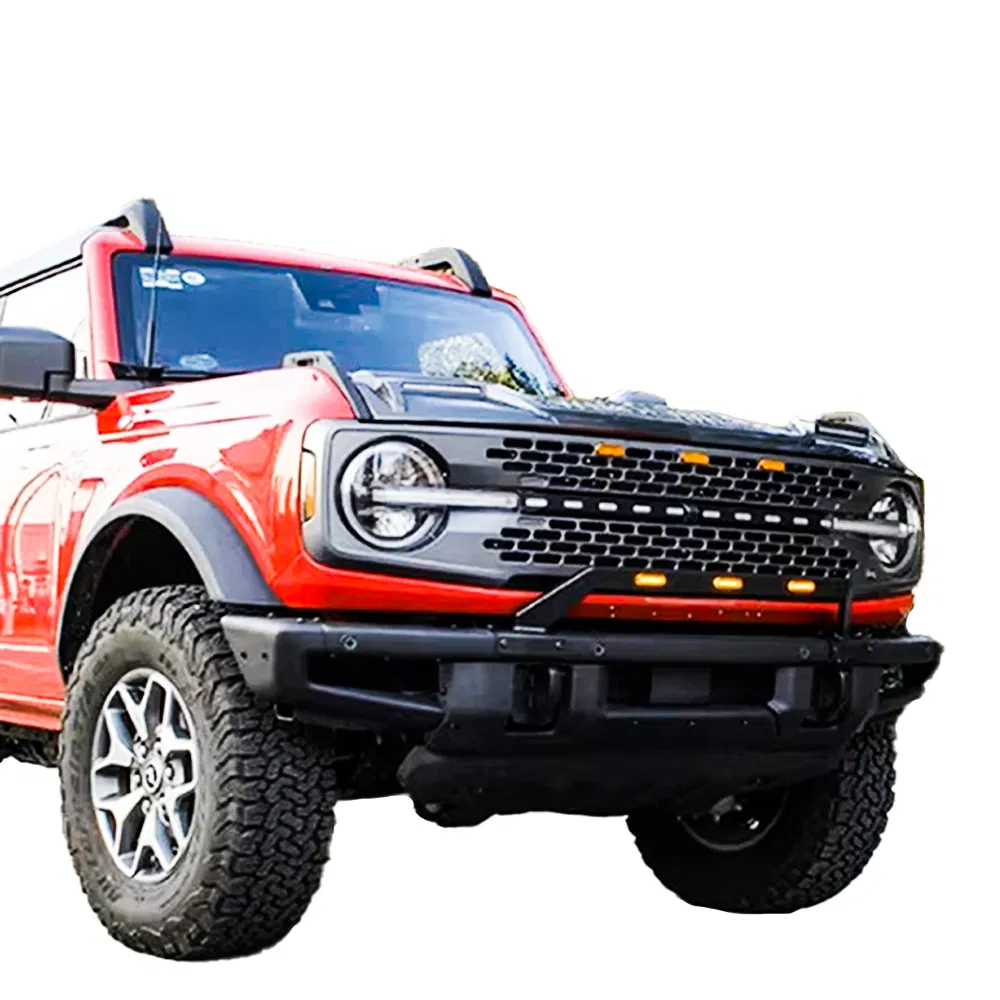 Para-choque automático para kit de carro Ford Bronco Offroad Carro Para-choque durável 4X4 Veículos com suporte para luz em aço personalizado