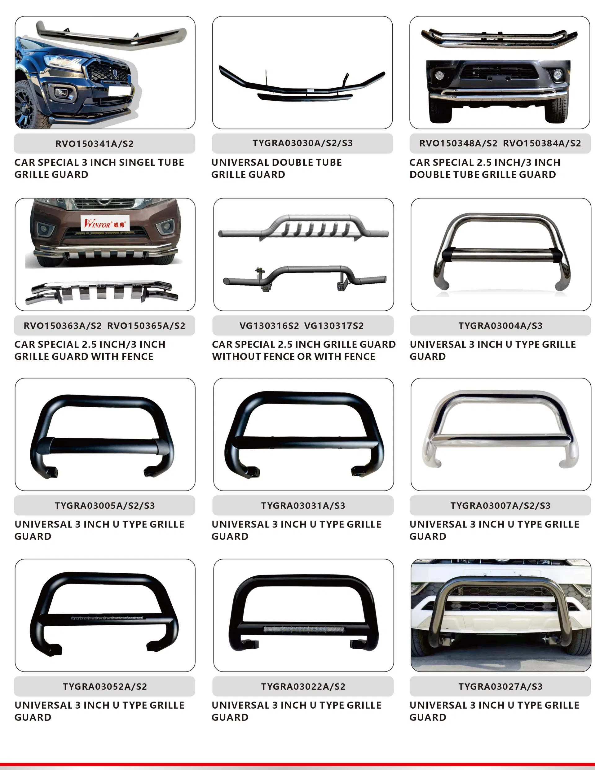 Kit de Carroceria Peças Automotivas 4X4 Estilo Bumper e Grade em ABS, Peças para SUV
