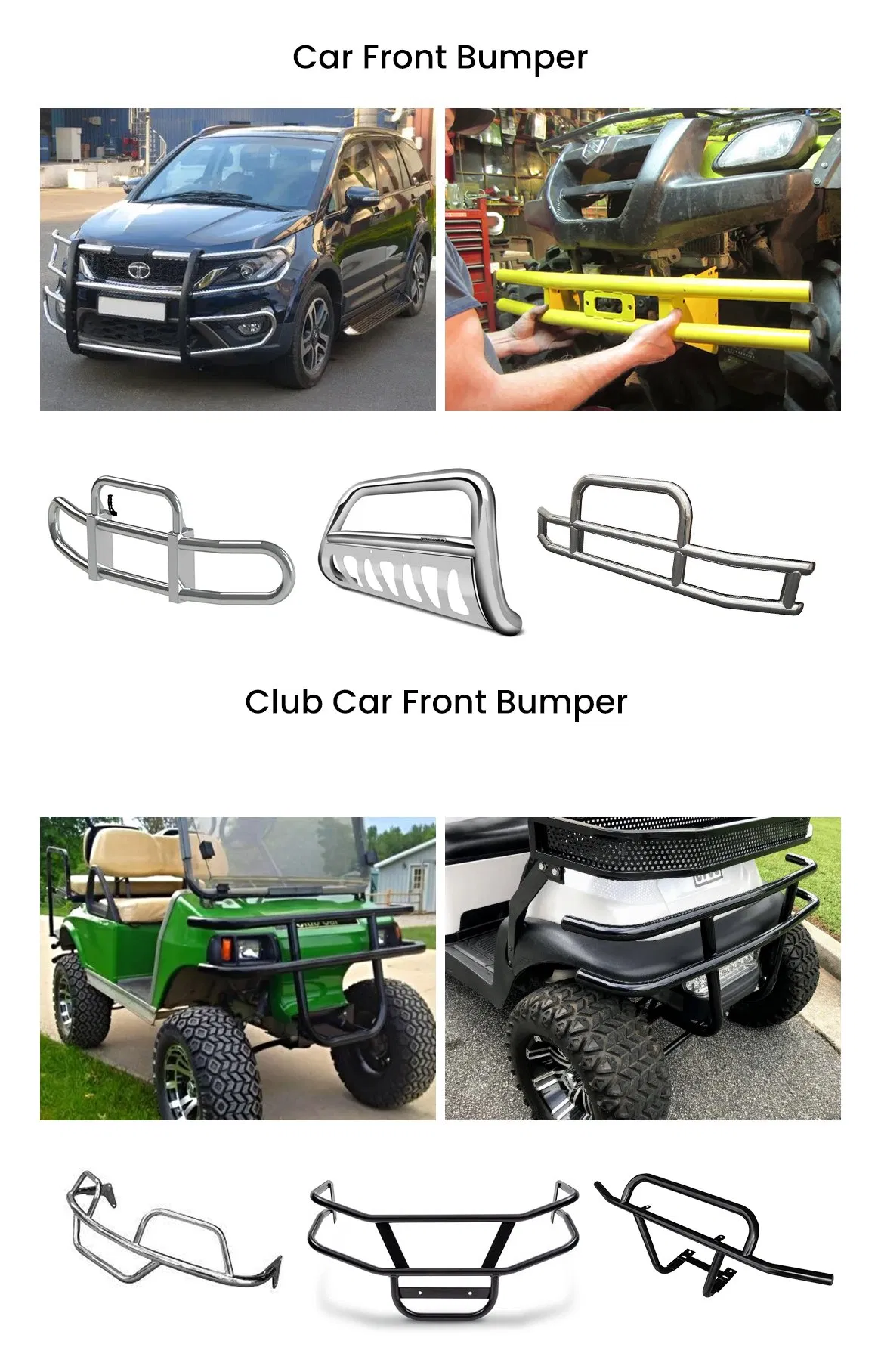 Grade Frontal de Metal Personalizada em Alumínio, Ferro e Aço Inoxidável para Para-choques de Carro