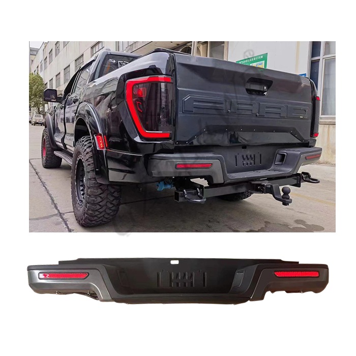 Gzdl4wd Para-choque Traseiro Preto para Carro com Luz LED para Ranger com Para-choques Traseiros de Plástico