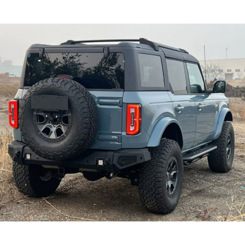 Bumper traseiro de ferro premium para Ford Bronco, peças de carro off-road, upgrade de autopartes, aço personalizado