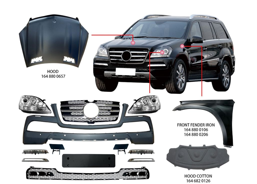 Conjunto de Para-choque Frontal de Alta Performance e Resistência à Corrosão para Modificação de Carro