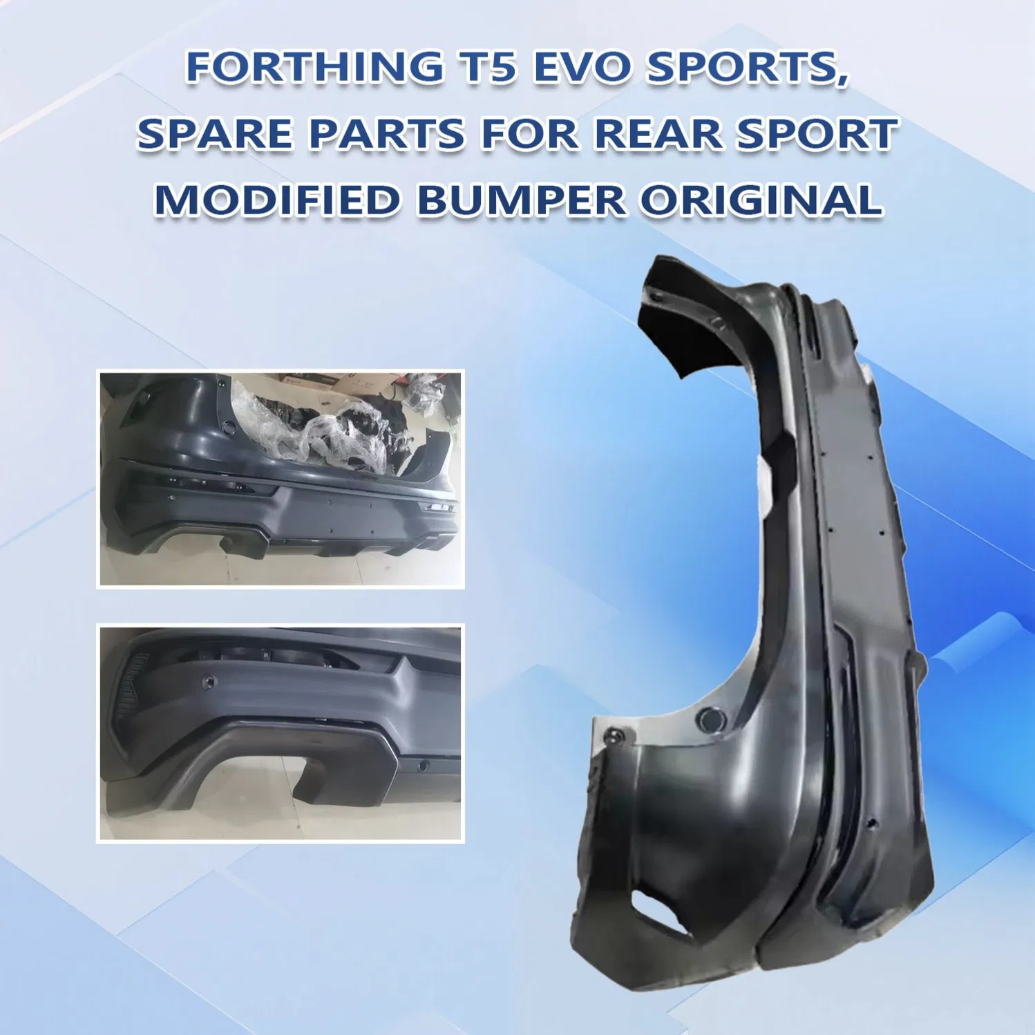 Forthing T5 Evo Esportes Componentes Originais para Sistema de Para-choque Traseiro Esportivo Modificado Original de Fábrica